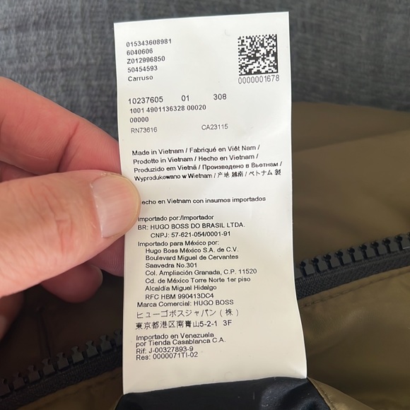 NEVER WORN - Hugo Boss puffer field jacket - army green - Picture 4 of 5